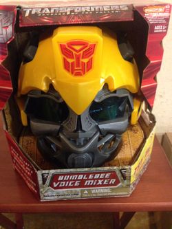 Bumblebee Voice Mixer RARE Role Play Helmet NEW