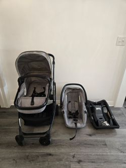 Evenflo Omni Plus Travel System with LiteMax Infant Car Seat, Gray