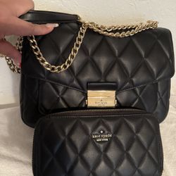 Kate Spade Quilted Purse & Wallet