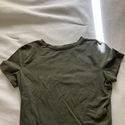 Army Green Crop Top