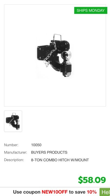 8 ton pintle hitch