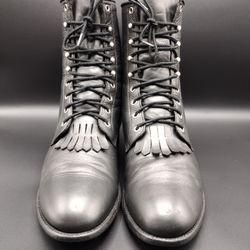 JUSTIN FRINGE KILTE BOOTS