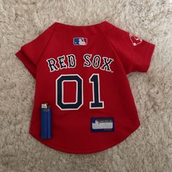 Small Pet Boston Red Sox Official Jersey