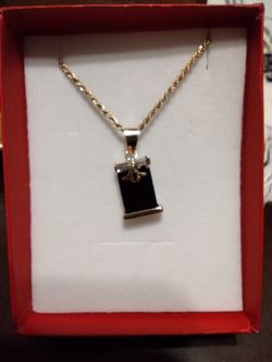 Rope Chain With Pendent 14k 