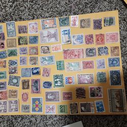 1  sheet Misc. Country Old Mix stamps lot Kk 12 