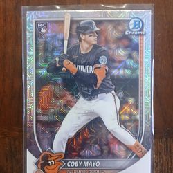 Baseball coby mayo rc card