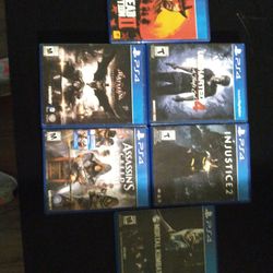 Ps4 Games (Price Below)