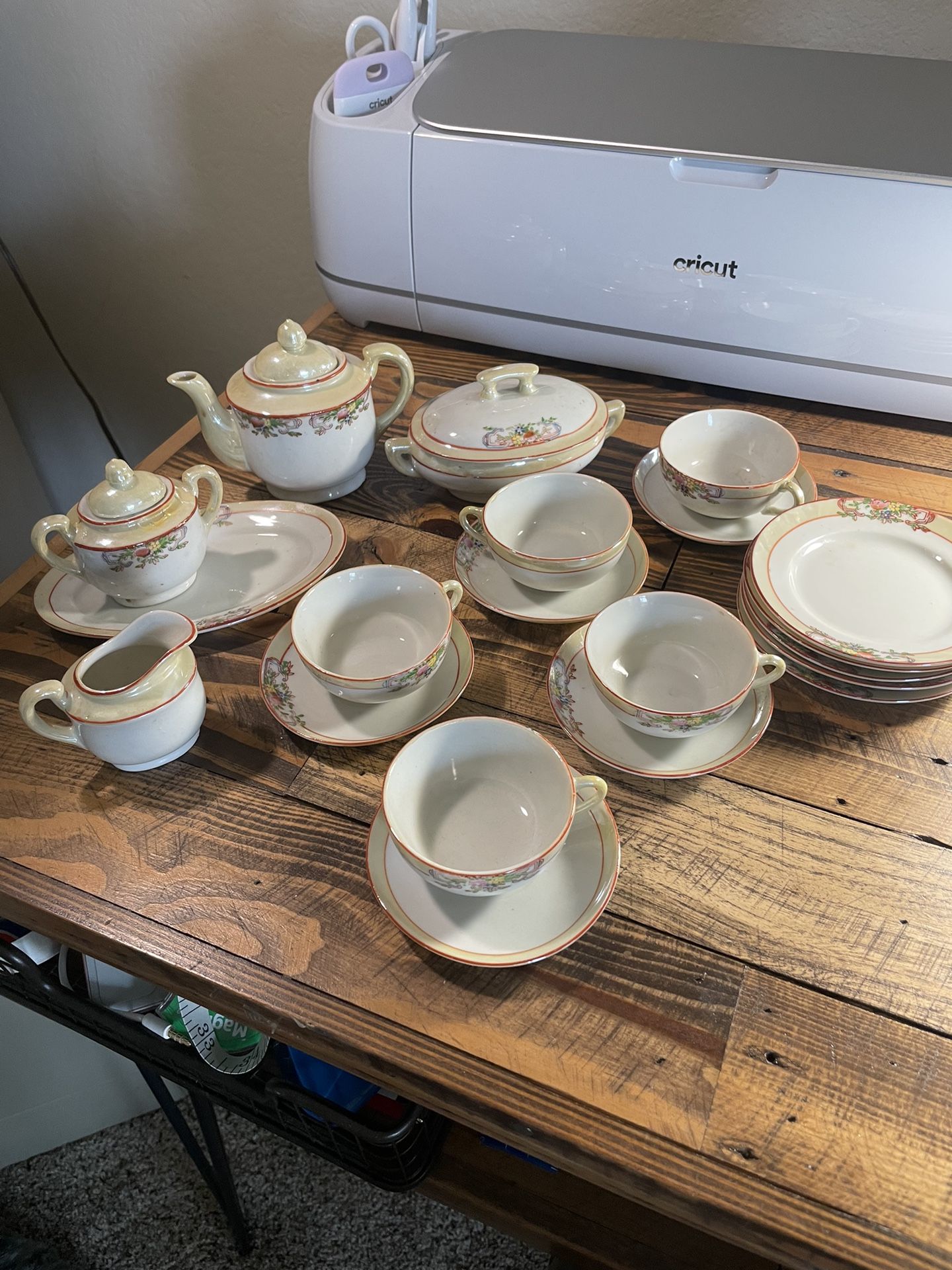 Vintage Mini Childs Tea Set 1940s