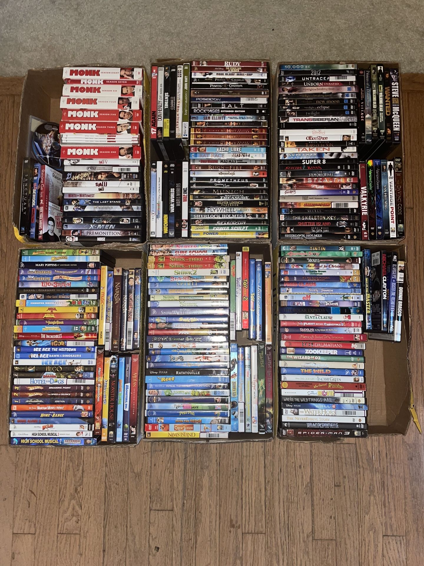 250+ DVDs FOR SALE