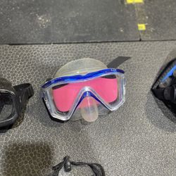 Mares dive mask, tempered glass lens