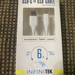 Infinite 6 Foot USB-C to USB Cable