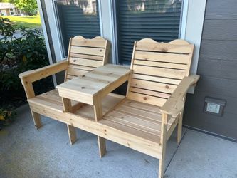 Wooden bench