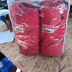 2 Malboro Red Sleeping Bags