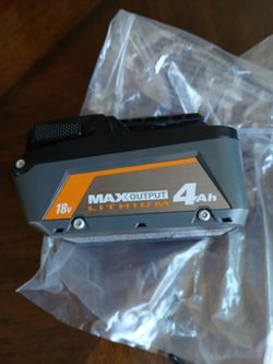 18v max Output Lithium 4ah