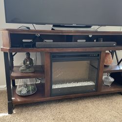 Wood And Metal TV stand 