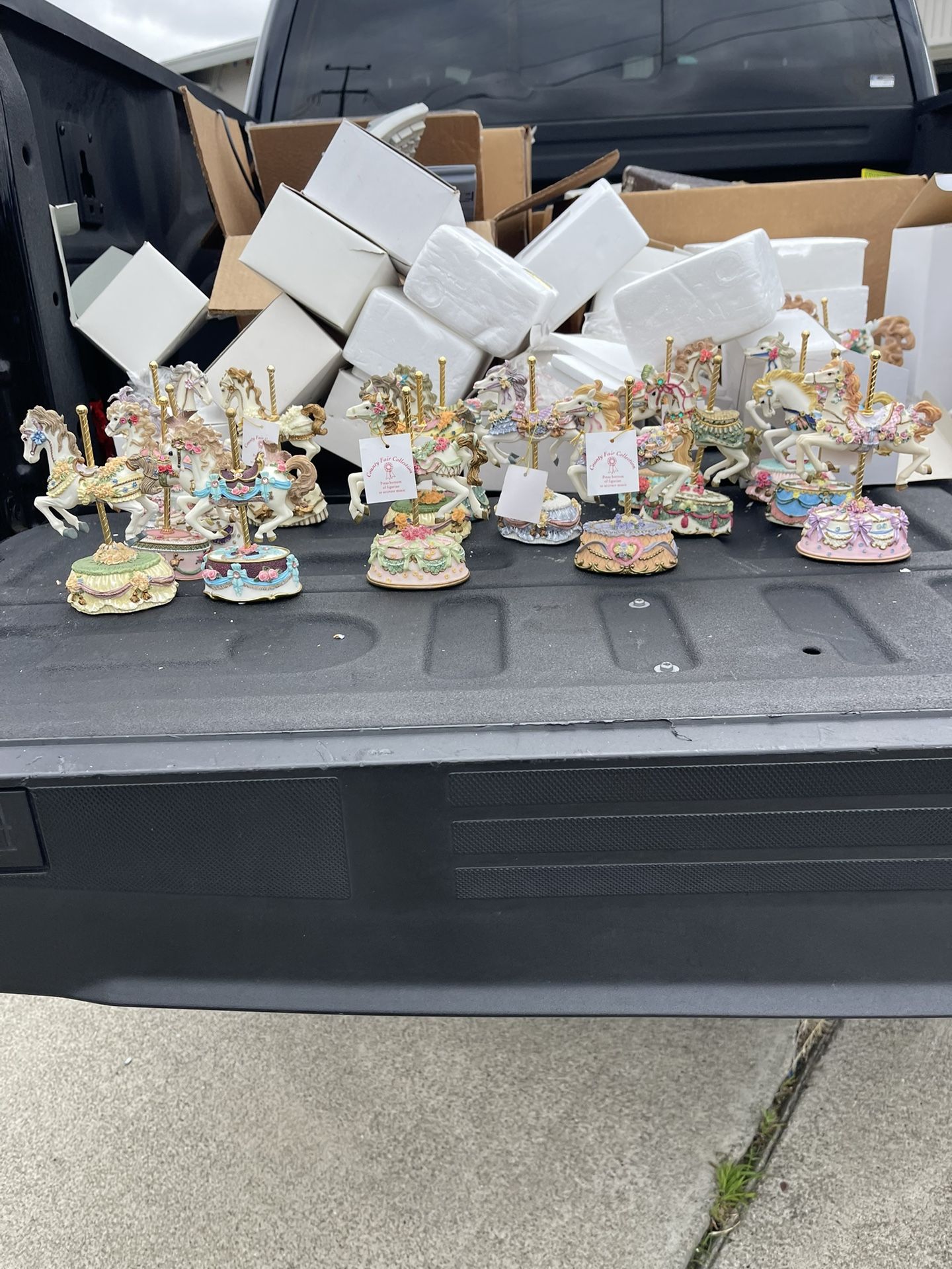 porcelain Carousel Horses