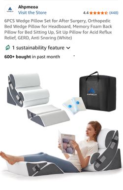 6PCS Wedge Pillow Set for After Surgery
