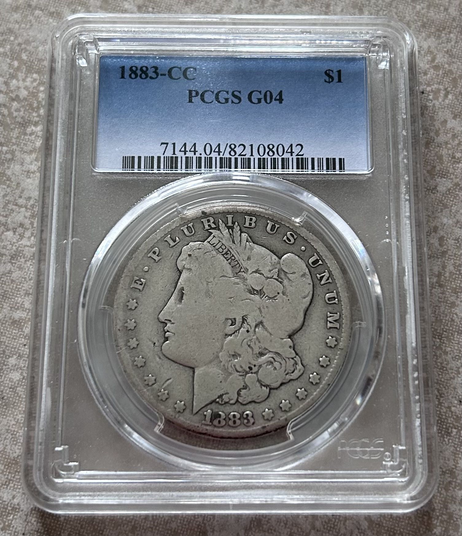 1883CC MORGAN DOLLAR PCGS G04
