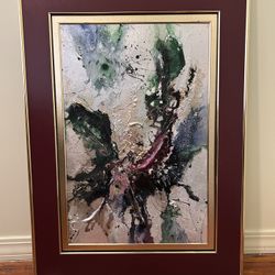 Robert Shoemaker Abstract Wall Art Framed NO GLASS