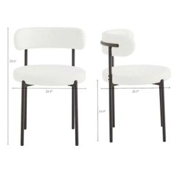 Set of 4 dining chairs modern