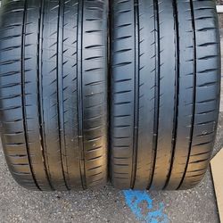 Pair 21 Michelin Pilot SPORT 4s 265/35r21 95-98% Tread Life