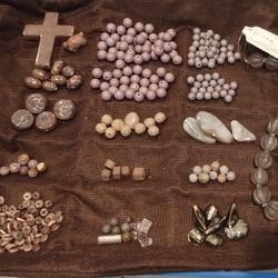 Lot #24 Natural And Manmade Beads 