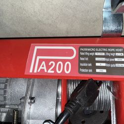 PA200 Micro Electric Rope Hoist