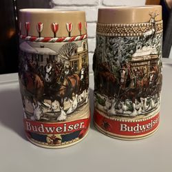 86-87 Collector Budweiser Mugs