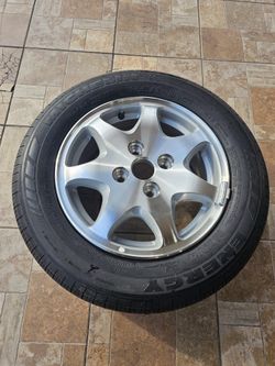 ONE ONLY. WHEEL AND TIRE