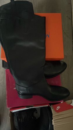 Leather boots