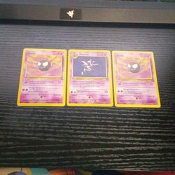 Pokemon Gastly X2 And Haunter Fossil Set