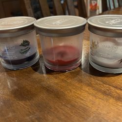 6 Empty Candle Containers