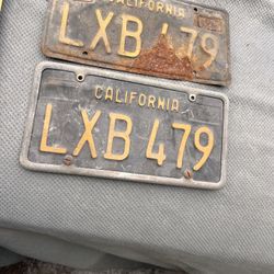 California License Plate 1(contact info removed)