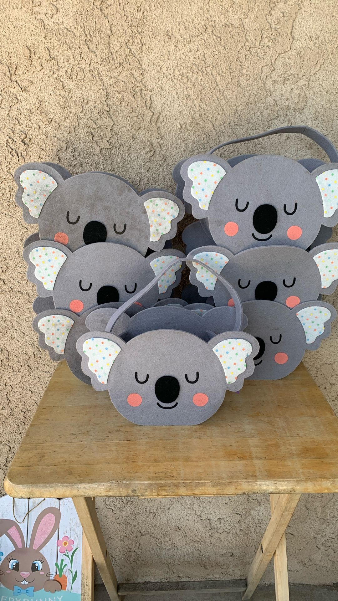 EASTER KOALA 🐨 MATERIAL BASKETS GREAT FOR EASTER EGG HUNTING $2 EACH