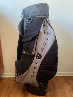 Vintage Nike Golf Cart Bag - Black & Grey (Shield Logo) - $60 OBO