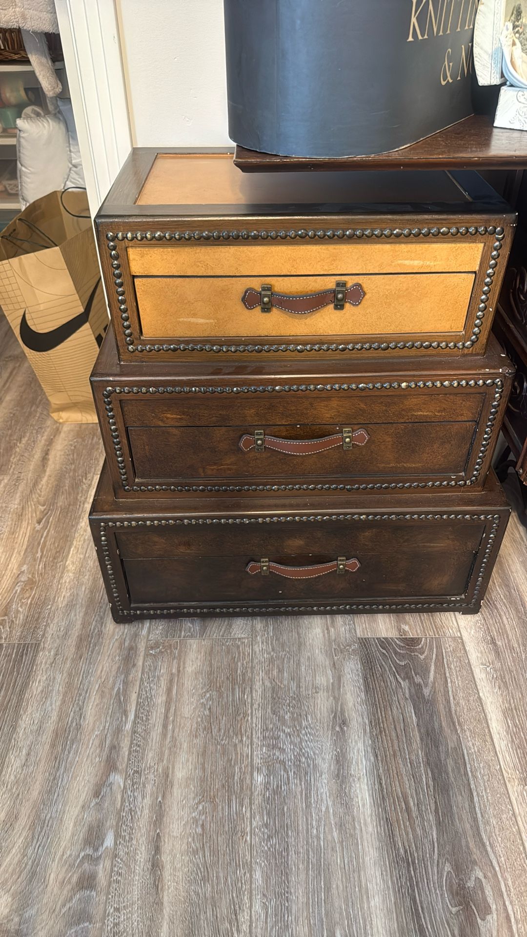 Antique Suitcase Dresser