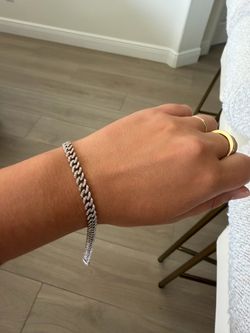 Diamond Cuban 8.5 inches 11.6g 6mm 2.1ctw diamonds