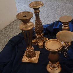 17 Various S8ze Candleholders  W Or W/O Flowers Thumbnail