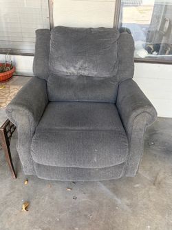 Gray Fabric Recliner Chair