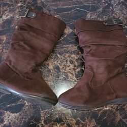 5c girls brown boots
