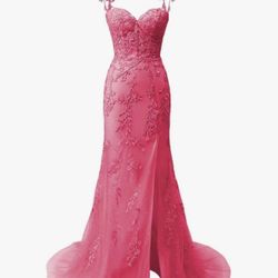 Hot Pink Mermaid Dress
