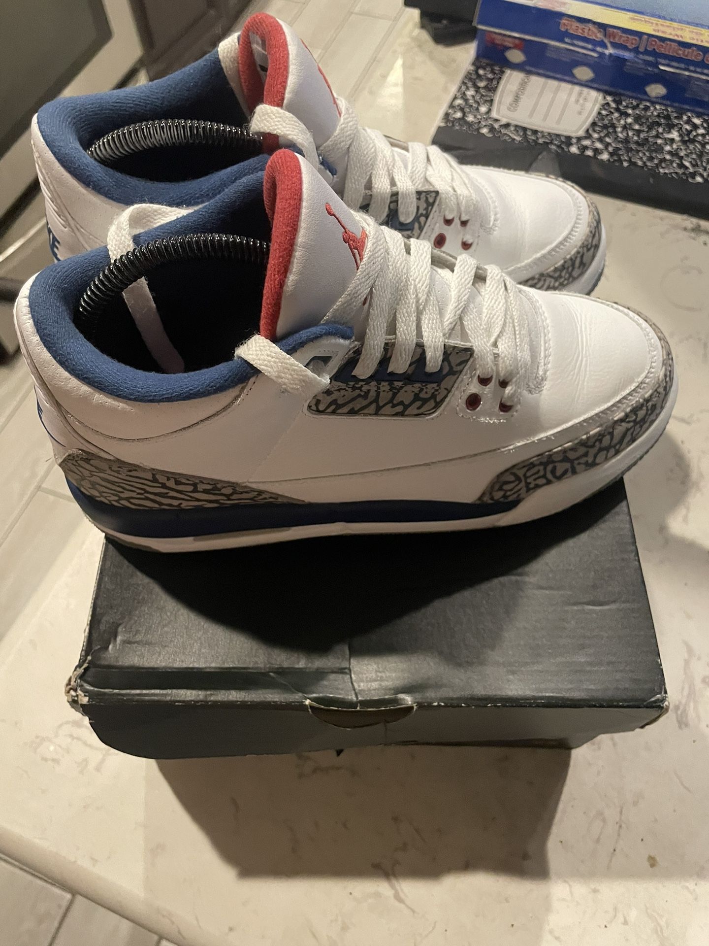 True blue Jordan 3’s
