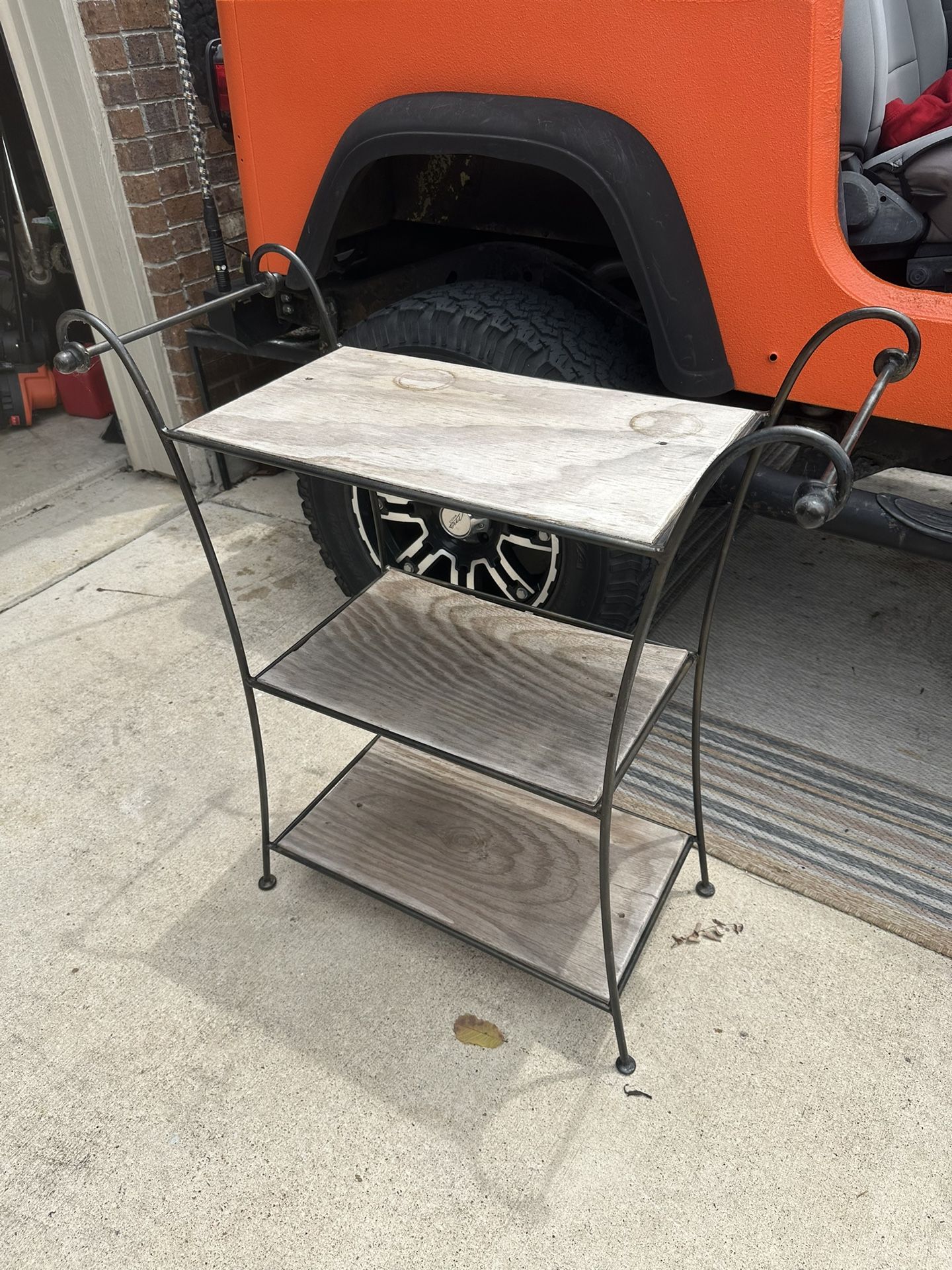 Iron And Wood Shelf
