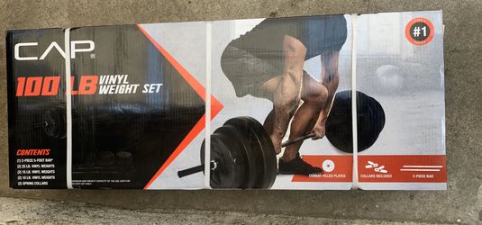 CAP 100 Ib Vinyl Weight Set