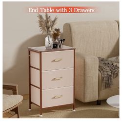 Pink And Gold Side Table