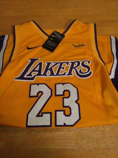 LeBron James NBA Nike Los Angeles Lakers "Wish " Swingman Jersey!