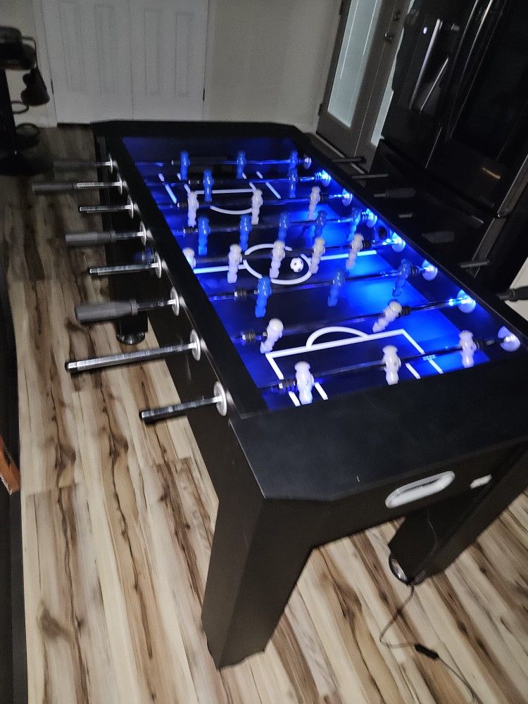 Foosball Table With Led Lights