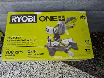 MITER SAW 7"1/4 RYOBI 18V TOOL ONLY