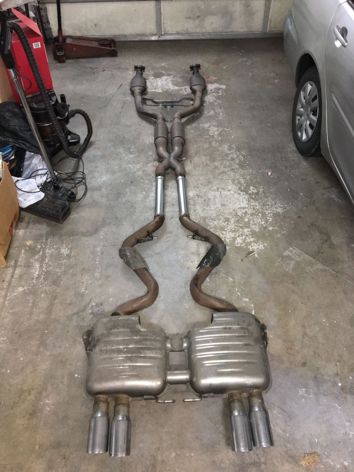 BMW E90 E92 E93 M3 Eisenmann Race Exhaust with midpipe resonator delete