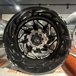 24x14 Fuel Forged 8x170 Black Milled Wheels Set Of 4 F250- F350/ Rines